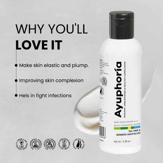 Tea tree oil & Berberis Aquifolium moisturizer